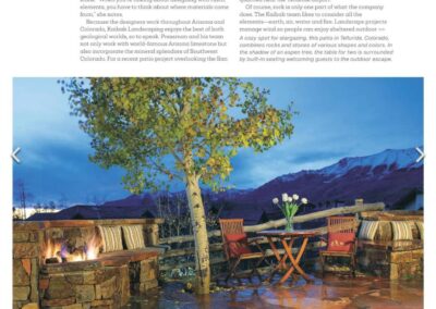 MOUNTAIN LIVING MAGAZINE - RUSTIC REIMAGINED FEATURE LANDSCAPING