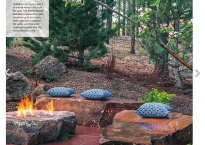 MOUNTAIN LIVING MAGAZINE - RUSTIC REIMAGINED FEATURE LANDSCAPING FLAGSTAFF