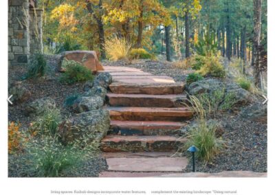 MOUNTAIN LIVING - RUSTIC REIMAGINED - LANDSCAPE FEATURE