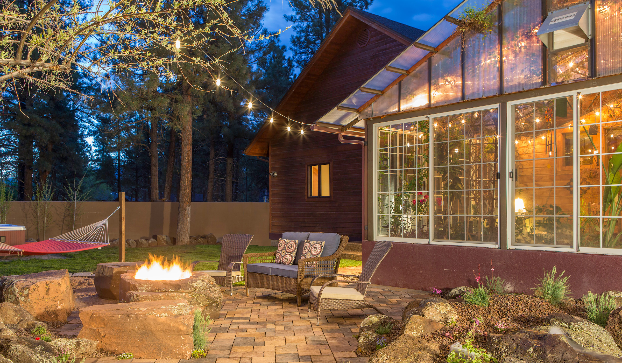 flagstaff landscaping design patio and fire-pit