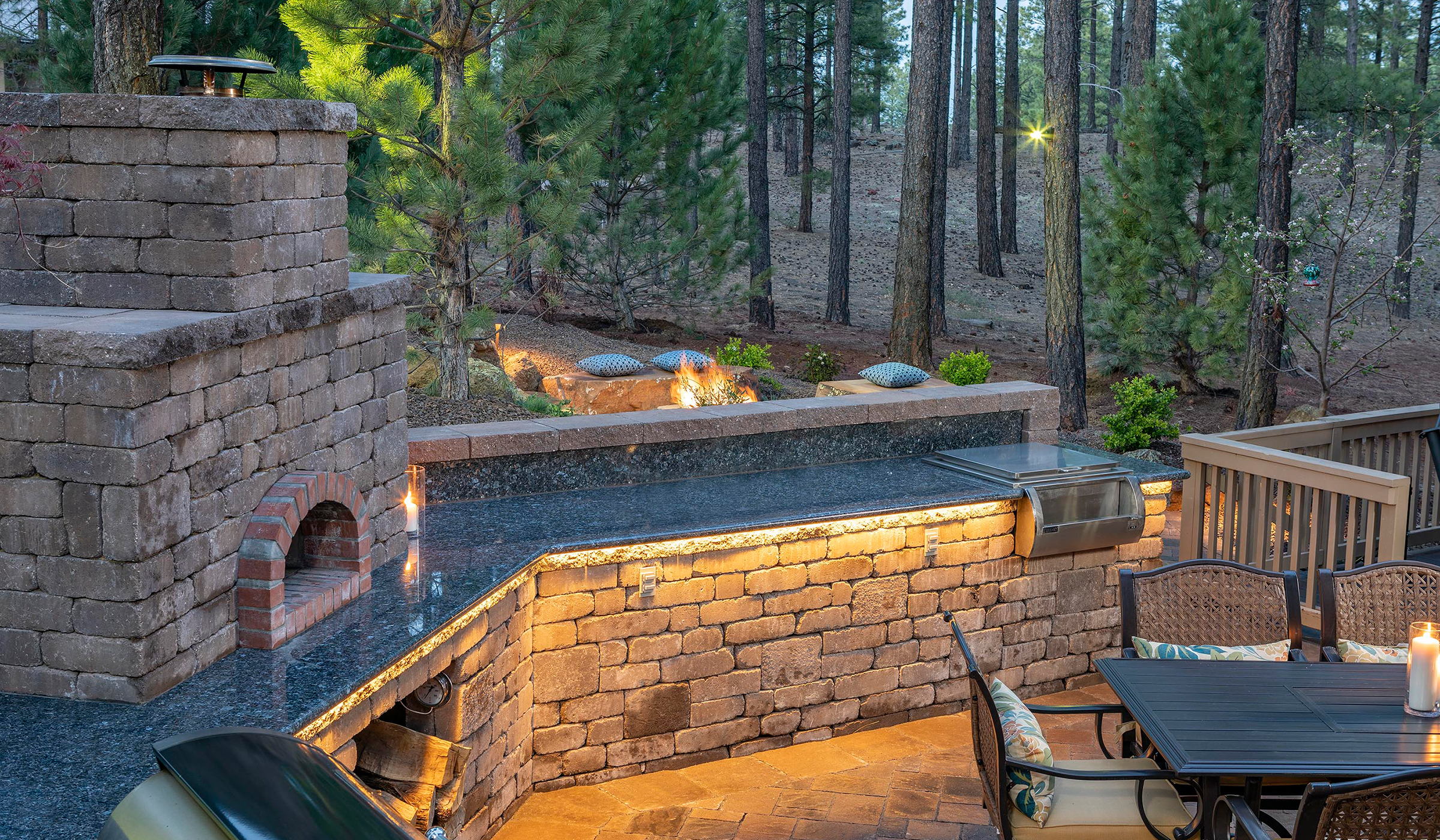 Flagstaff Landscape Design Backyard Kitchen
