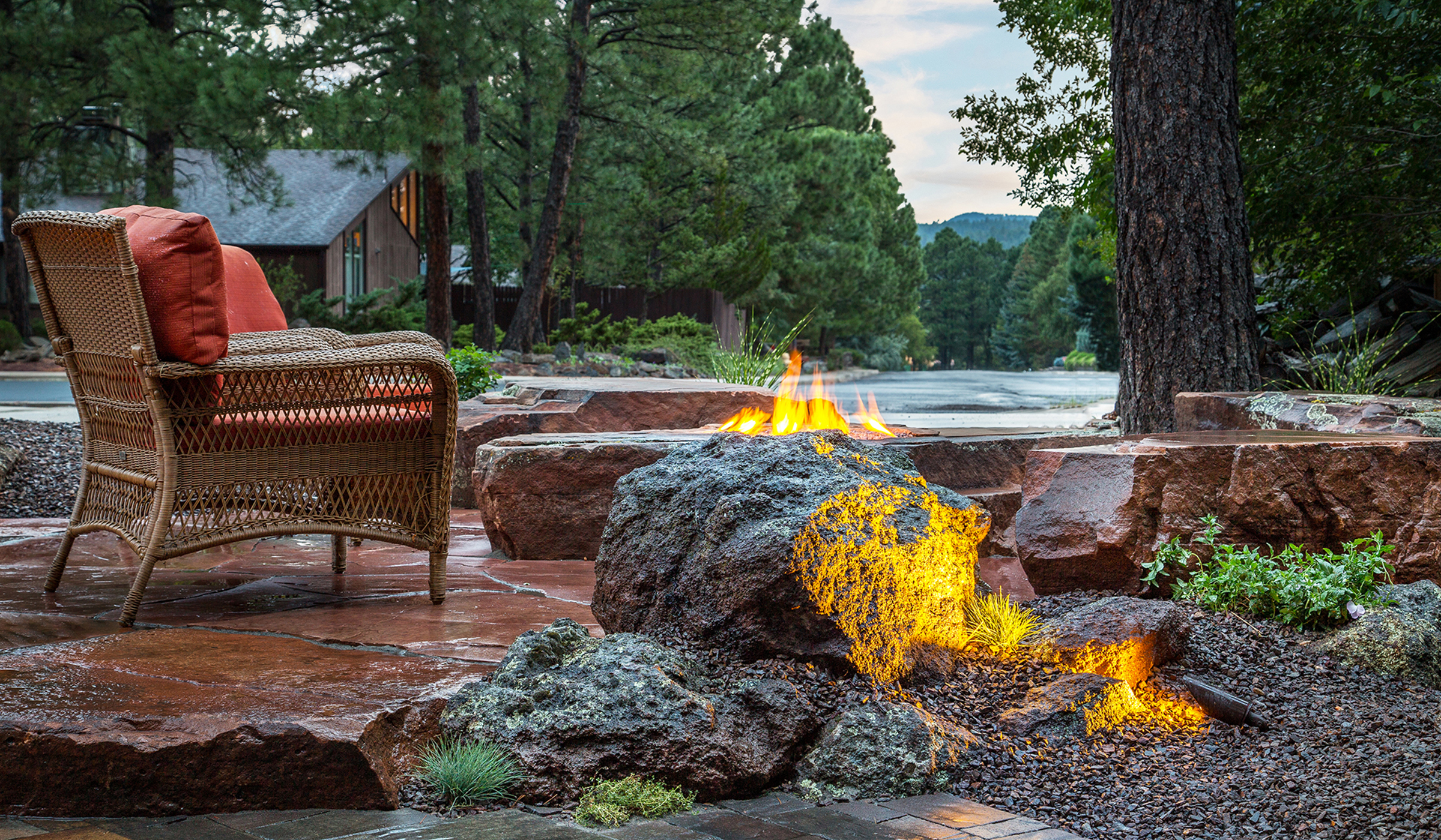 patio and fire-pit